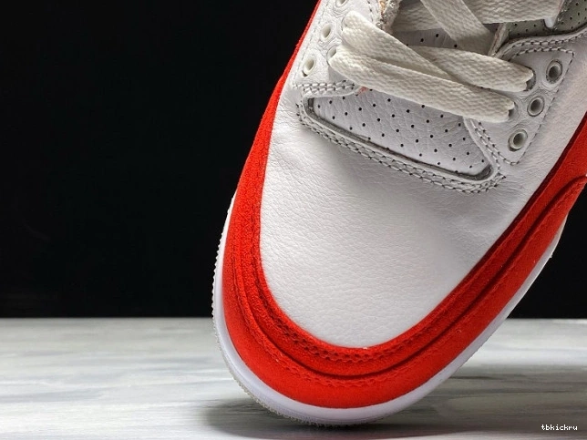 Rep TBkick Retro Air 3 University White Tinker Red Jordan CJ0939-100 0716